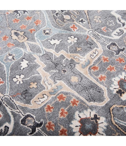 Rizzy Home Sapphire Gray SAH445 5 ft. X 8 ft. Rectangle Rug