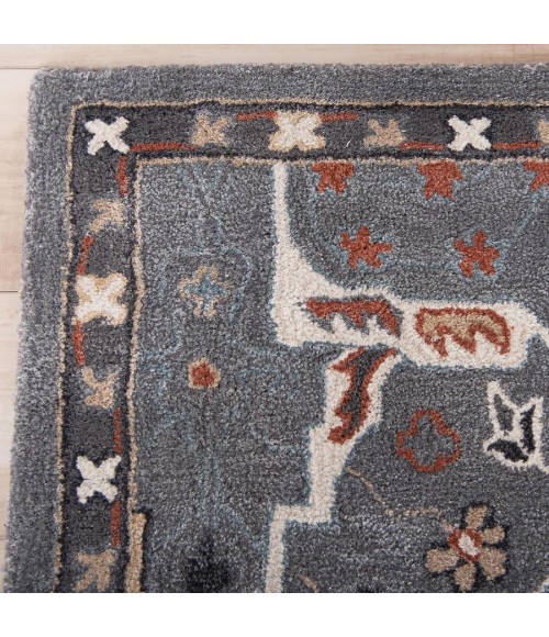 Rizzy Home Sapphire Gray SAH445 5 ft. X 8 ft. Rectangle Rug