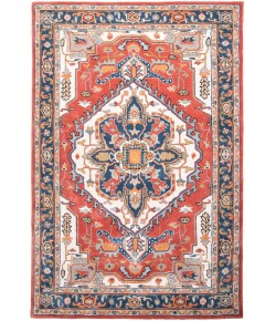 Rizzy Home Sapphire Red/Blue SAH449 8 ft. 9 in. X 11 ft. 9 in. Rectangle Rug