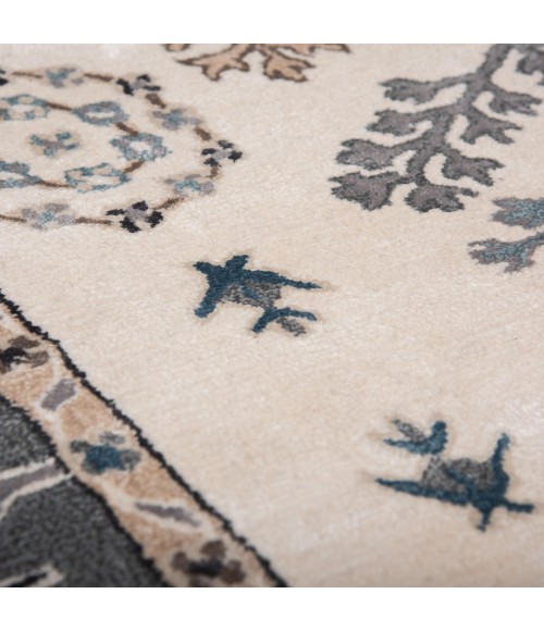 Rizzy Home Sapphire Ivory/Gray SAH550 5 ft. X 8 ft. Rectangle Rug