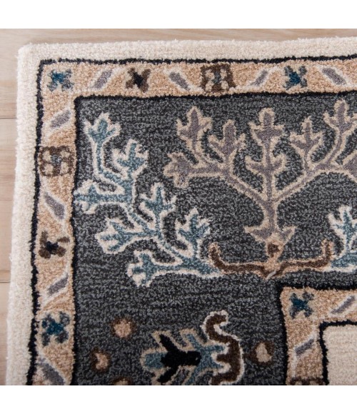 Rizzy Home Sapphire Ivory/Gray SAH550 5 ft. X 8 ft. Rectangle Rug