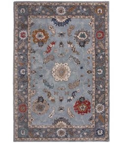 Rizzy Home Sapphire Blue/Gray SAH664 5 ft. X 8 ft. Rectangle Rug