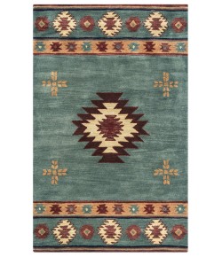 Rizzy Home Southwest SU2008 Green Area Rug 10 ft. Round