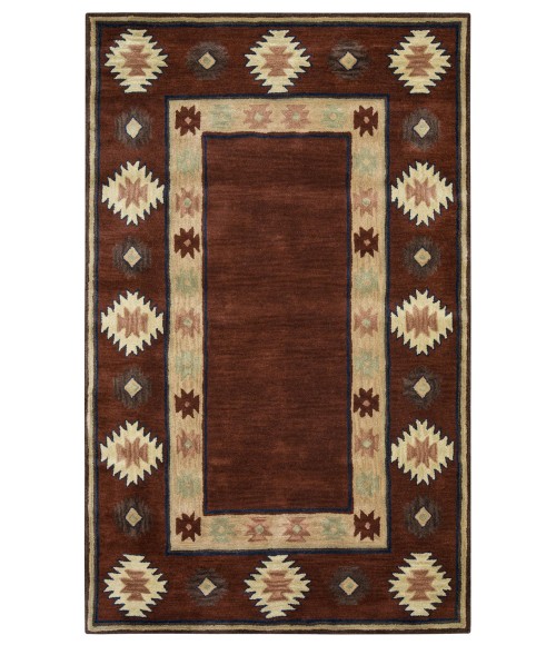 Rizzy Southwest Area Rug SU2014 10' Round Burgundy 