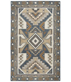 Rizzy Home Southwest SU489A Gray / Tan Area Rug 2 ft. 6 in. X 8 ft. Runner