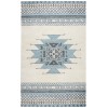 Rizzy Home Southwest SU567A Blue / Ivory Area Rug 3 ft. X 5 ft. Rectangle