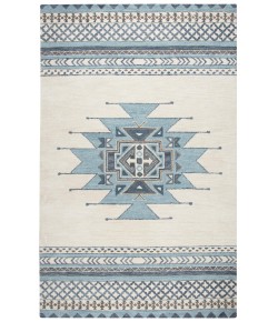Rizzy Home Southwest SU567A Blue / Ivory Area Rug 3 ft. X 5 ft. Rectangle