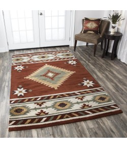 Rizzy Home Southwest SU1822 Navajo Red Area Rug 9 ft. X 12 ft. Rectangle
