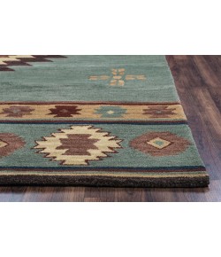 Rizzy Home Southwest SU2008 Green Area Rug 10 ft. Round