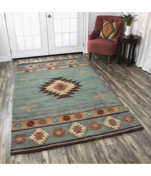 Rizzy Southwest Area Rug SU2008 8' x 10' gray blue