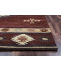 Rizzy Southwest Area Rug SU2009 8' x 8' Round Burgundy 