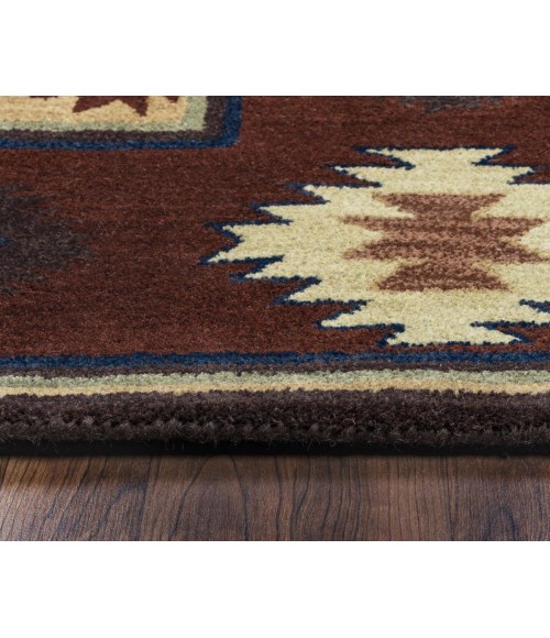 Rizzy Southwest Area Rug SU2014 10' Round Burgundy 