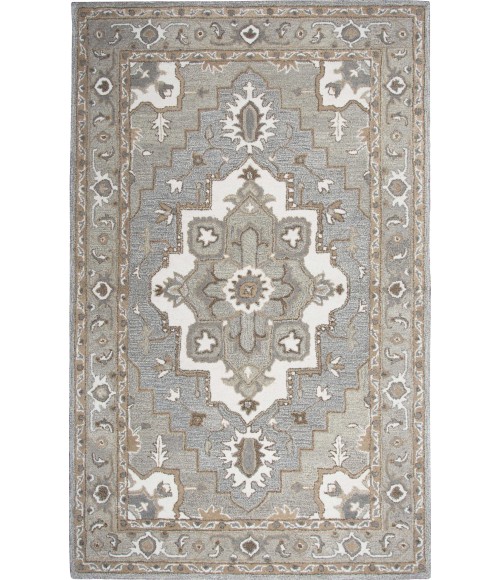 Suffolk Area Rug Rizzy Suffolk Area Rug SK323A 3' x 5' Gray