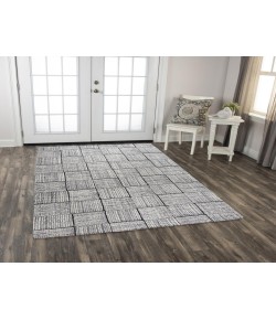 Rizzy Home Taylor TAY863 Gray Area Rug 7 ft. 9 in. X 9 ft. 9 in. Rectangle