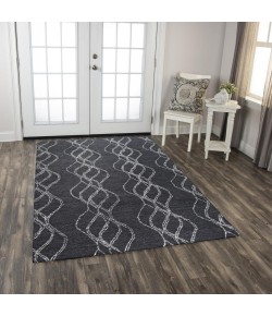 Rizzy Home Taylor TAY870 Black Area Rug 8 ft. 6 in. X 11 ft. 6 in. Rectangle