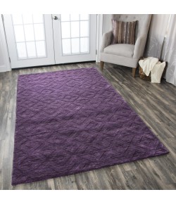 Rizzy Home Technique TC8267 Plum Area Rug 8 ft. X 8 ft. Round