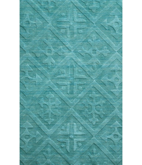 Rizzy Technique Area Rug TC8272 8' x 10' Blue / Aqua