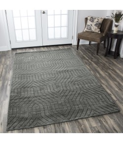 Rizzy Home Technique TC8574 Gray Area Rug 8 ft. X 8 ft. Round