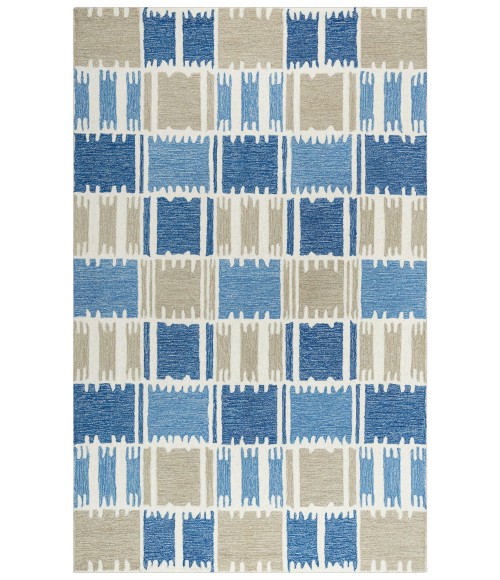 Rizzy Tetra Area Rug TET102 8'9" x 11'9" Blue