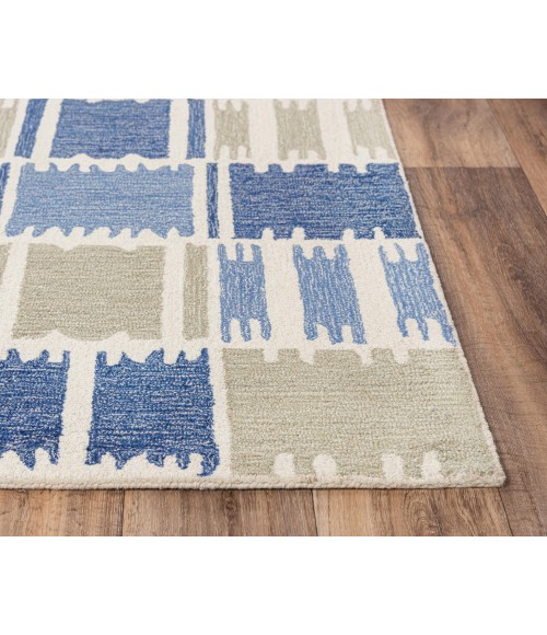 Rizzy Tetra Area Rug TET102 8'9" x 11'9" Blue