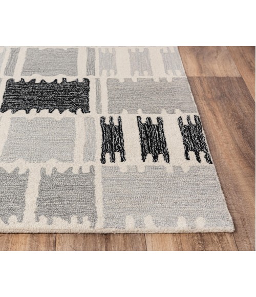 Rizzy Tetra Area Rug TET103 8'9" x 11'9" Gray