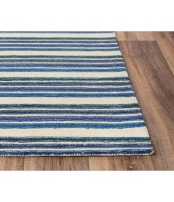 Rizzy Home Tetra TET106 Blue / Ivory Area Rug 7 ft. 9 in. X 9 ft. 9 in. Rectangle