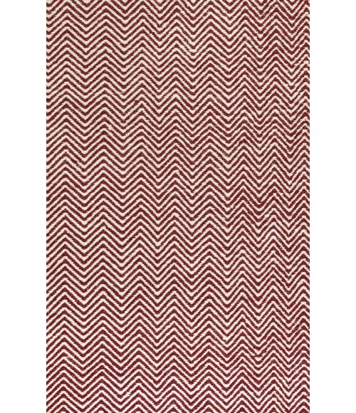 Rizzy Twist Area Rug TW2967 5' x 8' Burgundy 