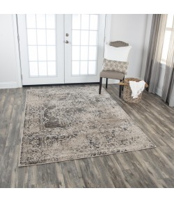 Rizzy Home Valencia VCA101 Beige / Brown Area Rug 6 ft. 7 in. X 9 ft. 6 in. Rectangle