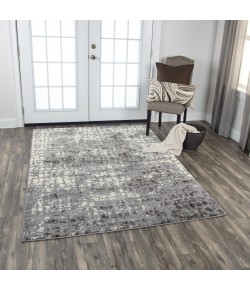 Rizzy Home Valencia VCA110 Ivory / Gray Area Rug 8 ft. 10 in. X 11 ft. 10 in. Rectangle