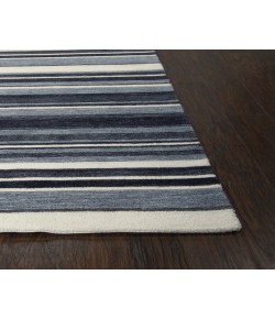 Rizzy Home Villa VLA103 Charcoal / Gray Area Rug 8 ft. 6 in. X 11 ft. 6 in. Rectangle