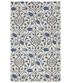 Rizzy Home Valintino VN9522 Ivory / Indigo Area Rug 8 ft. X 8 ft. Round