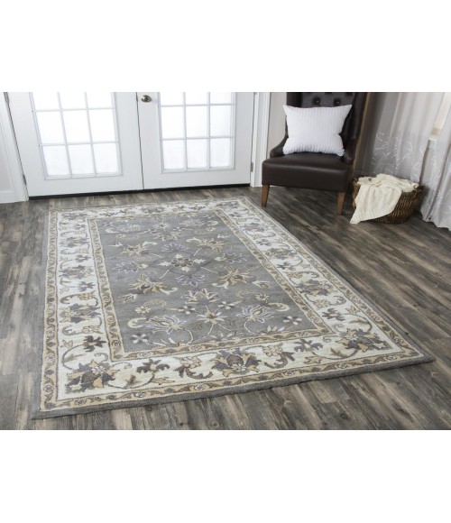 Rizzy Home Valintino Gray Rug VN9658 8 ft. X 10 ft. Rectangle - Rugs Town Rizzy Home Valintino Gray VN9658 8 ft. X 10 ft. Rectangle Rug