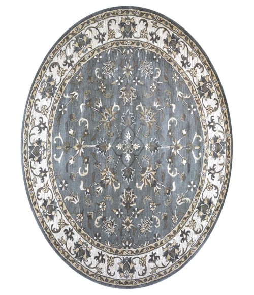 Rizzy Home Valintino Gray Rug VN9658 8 ft. Round - Rugs Town Rizzy Home Valintino Gray VN9658 8 ft. Round Rug