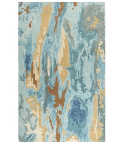 Rizzy Home Vogue VOG102 Aqua Area Rug 2 ft. 6 in. X 8 ft. Runner