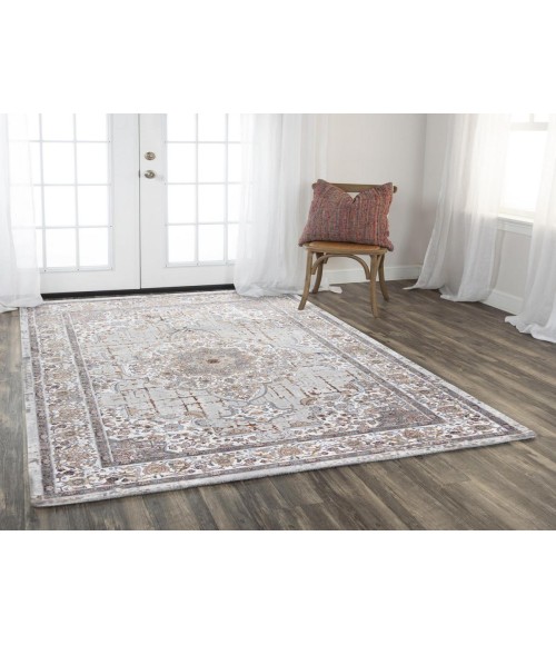 Rizzy Home Westchester Gray/Multi WES855 3 ft. 11 in. X 5 ft. 6 in. Rectangle Rug