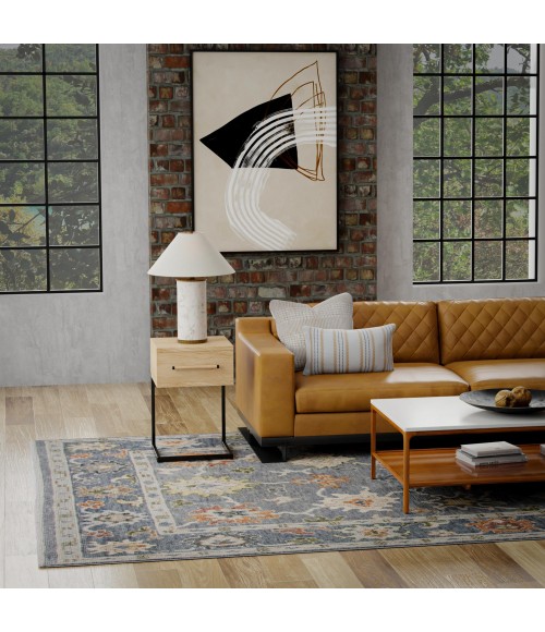 Rizzy Home Hallmark Gray/Dk.Gray Rug HAL665 6 ft. X 9 ft. Rect. - Rugs Town Rizzy Home Hallmark Gray/Dk.Gray HAL665 6 ft. X 9 ft. Rect. Rug