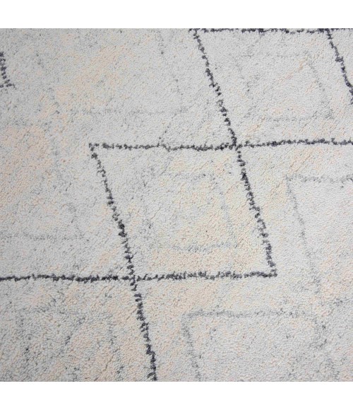 Rizzy Home Posh White/Gray PSH001 10 ft. X 14 ft. Rect. Rug