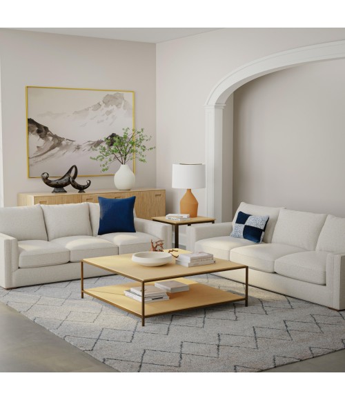 Rizzy Home Posh White/Gray PSH001 10 ft. X 14 ft. Rect. Rug