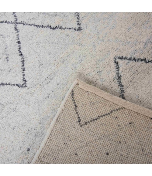 Rizzy Home Posh White/Gray PSH001 10 ft. X 14 ft. Rect. Rug