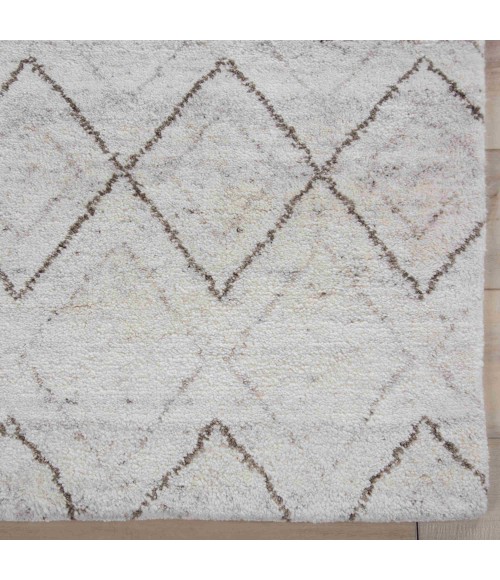 Rizzy Home Posh White/Brown PSH002 10 ft. X 14 ft. Rect. Rug