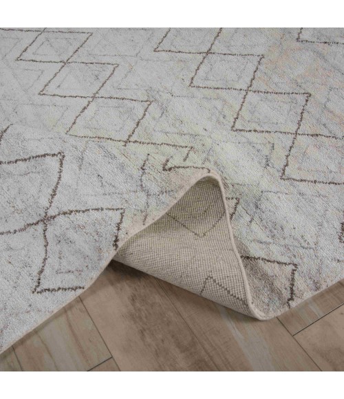 Rizzy Home Posh White/Brown PSH002 10 ft. X 14 ft. Rect. Rug