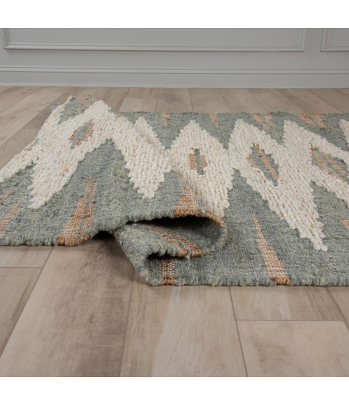 Rizzy Home Tundra Green/Ivory TUN205 9 ft. X 12 ft. Rect. Rug