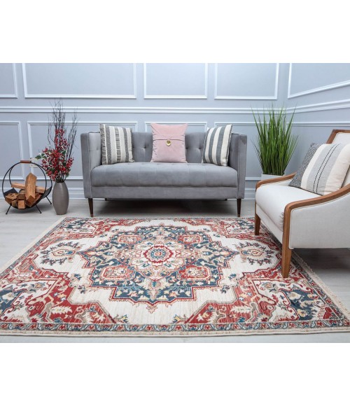 Rugs America Stratford RA30745 Orange Area Rug 8 ft. x 10 ft. Rectangle