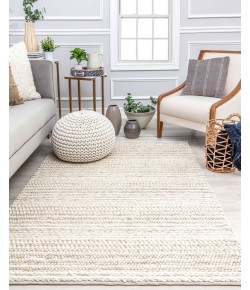 Rugs America Satia RA32337 White Area Rug 5 ft. x 7 ft. Rectangle