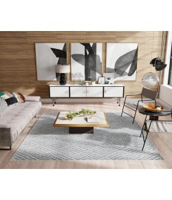 Mason Brooks Azure AZ10A Deco Gray Geometric Contemporary Gray Area Rug, 8 ft. 3 in. X 10 ft. 0 in.