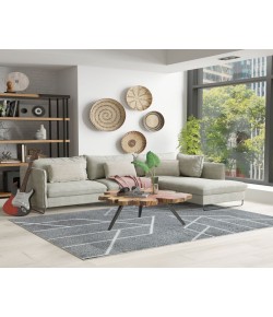 Mason Brooks Azure AZ20A Wall Street Geometric Contemporary Gray Area Rug, 8 ft. 3 in. X 10 ft. 0 in.