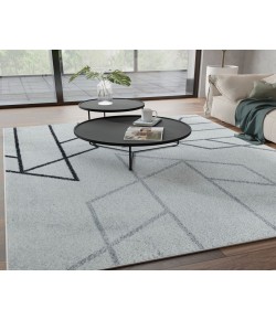 Mason Brooks Azure AZ20B Rhinestone Geometric Contemporary Ivory Area Rug, 8 ft. 3 in. X 10 ft. 0 in.