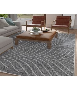 Mason Brooks Azure AZ25C Palm Grey Geometric Contemporary Gray Area Rug, 8 ft. 3 in. X 10 ft. 0 in.