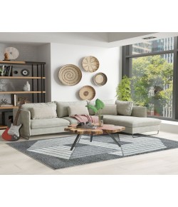 Mason Brooks Azure AZ30A Black Ice Geometric Contemporary Gray Area Rug, 8 ft. 3 in. X 10 ft. 0 in.