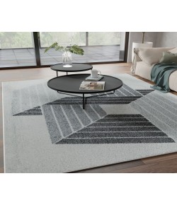 Mason Brooks Azure AZ30B Ice Cube Geometric Contemporary Ivory Area Rug, 8 ft. 3 in. X 10 ft. 0 in.